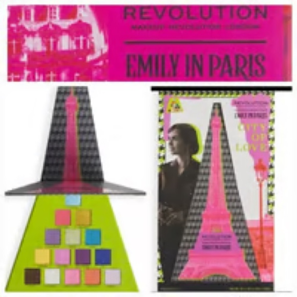 NEW REVOLUTION Emily In Paris City Of Love Eyeshadow Palette NIB NEW IN BOX